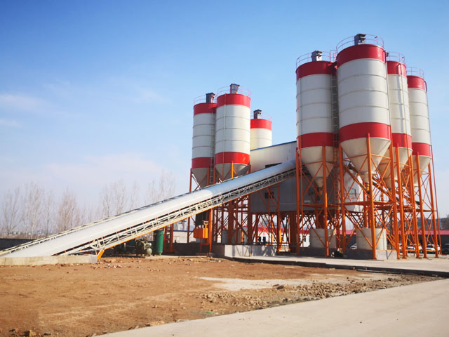 HZS180商品混(hun)凝土攪(jiao)拌站